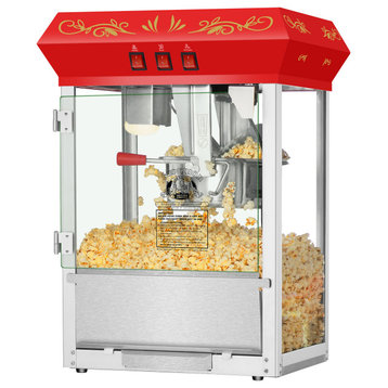 Movie Night Countertop Popcorn Machine 3 Gallon Popper 8oz Kettle