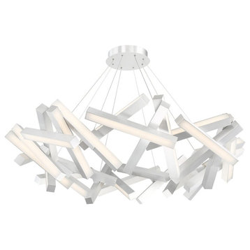 Modern Forms Chaos 31-Light 61" in Brushed Aluminum