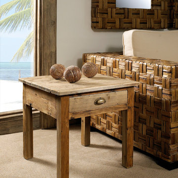 Salvaged Wood End Table