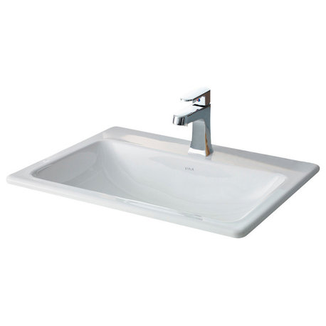 Cheviot Products Manhattan Drop-In Sink, 21 5/8", Single Hole Faucet Drilling