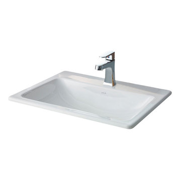 Cheviot Products Manhattan Drop-In Sink, 21 5/8", Single Hole Faucet Drilling
