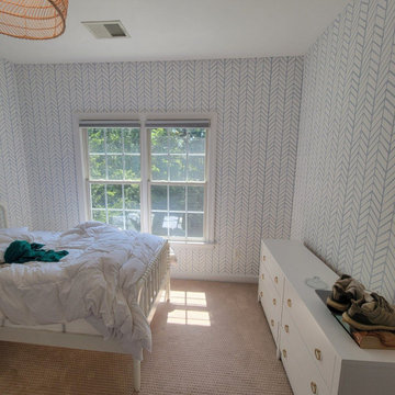 Wallpaper installation Bedroom in Burien