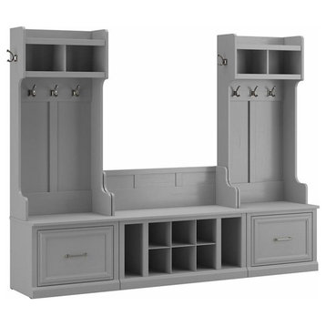 Woodland Entryway Storage Set with Drawers in Cape Cod Gray - Engineered Wood