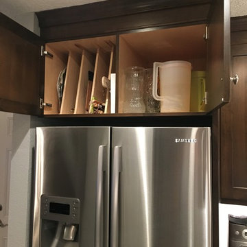 Deep Storage Cabinet Above Refrigerator