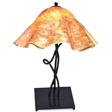 Mystic Isle Table Lamp With Large Glass Shade