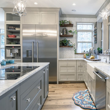 Painted White Kitchen loaded with accessories