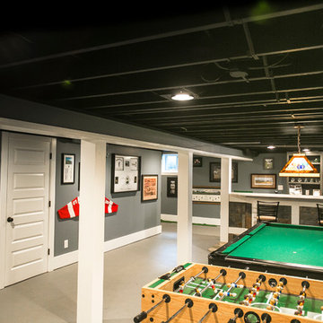 Family-Friendly Finished Basement Midland, MI