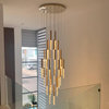 MIRODEMI® Manarola Long LED Spiral Chandelier, 8 Lights
