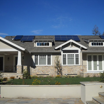 Casual Los Altos Hills Craftsman in Stone and Shingle
