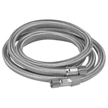 PROFLO PFX146207 84" Double Reinforced Icemaker Supply Hose - Stainless Steel
