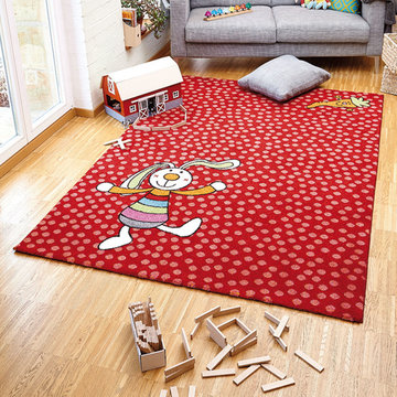 Rainbow Rabbit Rugs