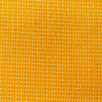 Tan Circle Dining Chair, Yellow and White Cushion