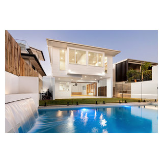 Image showcasing Wilson Residences - Scandinavian - Pool - Brisbane - by KjK Interiors ...