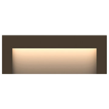 Hinkley Landscape Lighting 8" Taper Wide Horizontal 12v Deck Sconce, Bronze