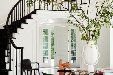 Inspiration for a huge contemporary entryway remodel in New York