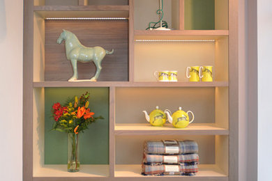 Example of a trendy home office design in Other