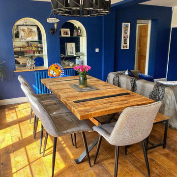vidaXL Dining Table 63"x31.5"x29.9" Rough Mango Wood
