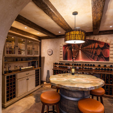 Gold Midwest Home Design Award & Coty Award Winning Wine Cellar & Tasting Room
