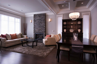 Living room - transitional living room idea in Vancouver
