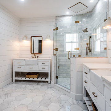 Downingtown Modern Farmhouse Master Bathroom