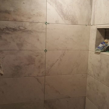 Potomac basement shower bathroom