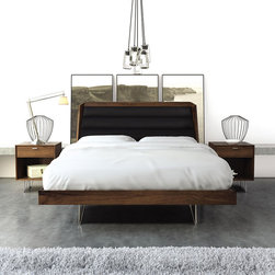 Canto Bed in Walnut - Platform Beds