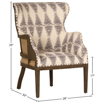 Ceyda Polyester Upholstered Occasional Chair, Cream