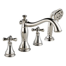 Delta Cassidy Roman Tub w/ Hand Shower Trim - Tub And Shower Faucet Sets