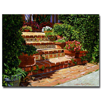'A Spanish Garden' Canvas Art by David Lloyd Glover