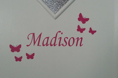 Wall decals / Wall sticker . Personalised with Girls Name