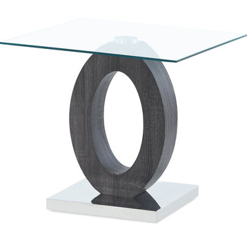 T1628 End Table - Gray