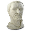 Saint Francis of Assisi Cast Stone Sculpture and Head Planter