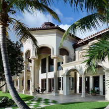 luxury home exterior rear