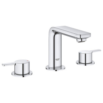 Grohe 20 578 A Lineare 1.2 GPM Widespread Bathroom Faucet - Starlight Chrome