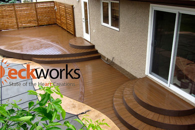 Inspiration for a contemporary deck remodel in Other