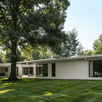 Modern White Brick Residence