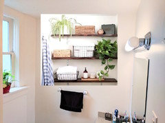 What to do with empty bathroom wall?