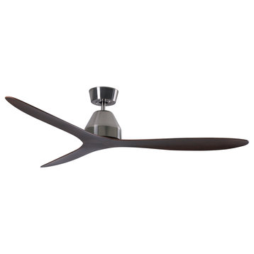 Lucci Air Whitehaven 56" Smart WiFi Controlled Indoor/Outdoor Ceiling Fan, Brush