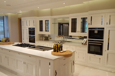 Design ideas for a contemporary kitchen in Surrey.