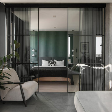 Green Apartment For a Creative Family