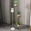 Nordic Creativity Golden Plant Stand, Gold, W7.9x39.4", With Base