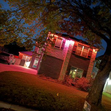 4 Lights per m permanent holiday lighting custom light spacing 24V lights