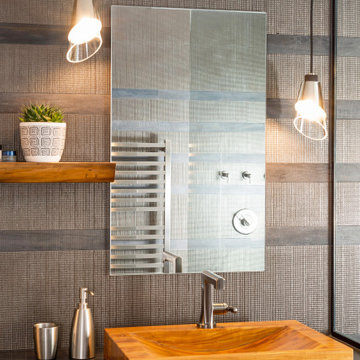 Madison Modern Bathroom with Floating Wood Vanity