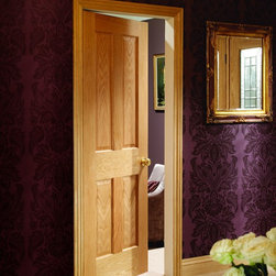 Victorian Oak 4 Panel Internal Door - Internal Doors