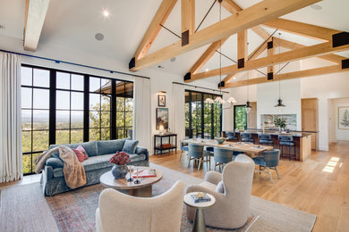 Living room - traditional living room idea in Other