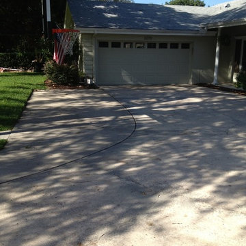 Matt L's Pro Dunk Silver Basketball System on a 50x30 in Maitland, FL