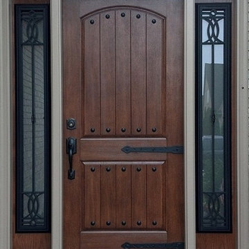 Decorative entry doors