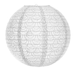 Abat-jour boule papier DENTELLE - Pendant Lighting