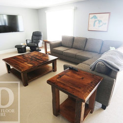 Reclaimed Wood End Tables - Living Room Furniture Sets