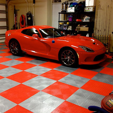 VIPER GARAGE - with RaceDeck garage flooring #racedeck